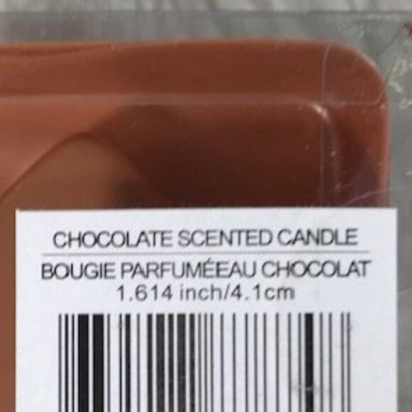 Candle Bougie Set of 3 Chocolate Scented Heart & Truffle Shaped Candles - Picture 7 of 8